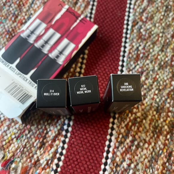 MAC Cosmetics Powder Kiss Lipstick Trio Kit NIB - Picture 5 of 5